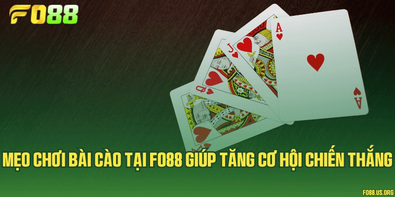 Mẹo chơi bài cào tại Fo88 giúp tăng cơ hội chiến thắng